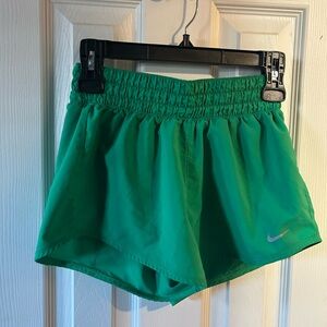 Nike Women's Vibrant Green Athletic Shorts